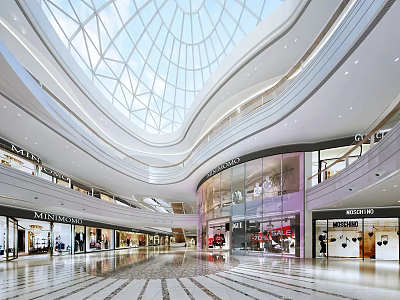 Shopping Mall Shopping Mall Hall Shopping Mall Atrium Shopping Mall Shops Shopping Mall Service Desk 3d model