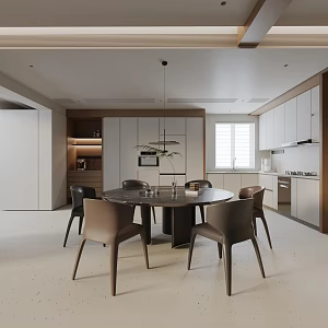 Modern table combination 3d model
