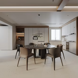 Modern table combination 3d model