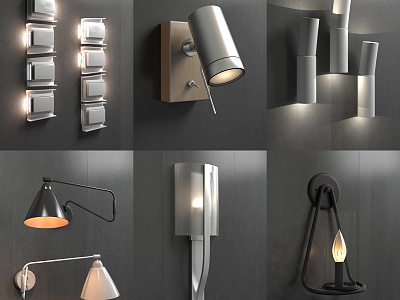 Modern wall lamp model