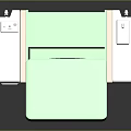 Modern Other Equipment with Green Top White Frame and Digital Control Panel