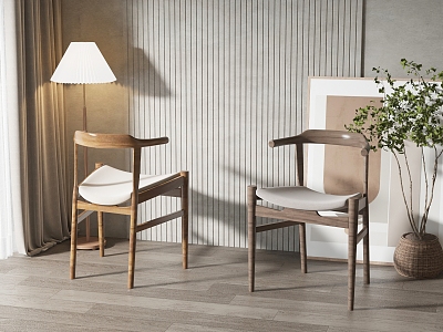 Modern dining chair dining chair combination model