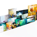 Modern Colorful Abstract Paintings Collection With Various Styles For Wall Art