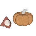 Adorable Plush Pumpkin And Mushroom Shaped Toys In Warm Orange Brown Hues
