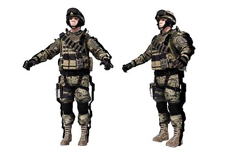 Modern Soldier Special Forces 3d model