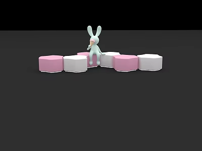 Meichen Seat Mall Seat FRP Pin Point 3d model Meichen Seat Mall Seat FRP Pin Point 3d model