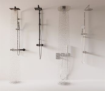 Modern Shower Sanitary Ware Rain Shower 3d model