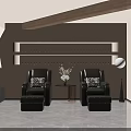 Soft Warm Beauty Salon Spa Room With Comfortable Massage Bed And Elegant Oriental Interior Design