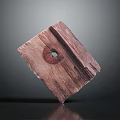 Artisan Crafted Wooden Stone Combination Piece With Natural Texture And Rich Design