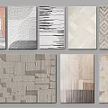 Modern Square Rugs Showcasing Various Geometric Patterns And Neutral Tones