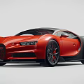 Red And Black Luxury Sports Car With Sleek Aerodynamic Design And Alloy Wheels