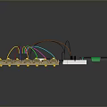 DIY Electronic Device With Wooden Clamps Circuit Board And Battery Pack