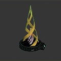 Modern Trophy Claw Trophy Champion Trophy Gold Cup 3d model