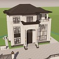 New Chinese Villa 3d model