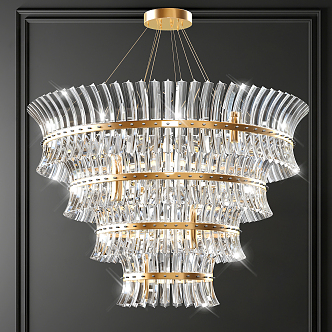 Modern chandelier 3d model