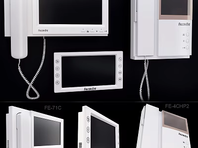 Fanvil Video Doorbell Intercom System With Various Models Display Keypad And Handset 3d model