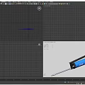 Blue Industrial Manual Tool With Black Grip Silver Metal Rod And ETE Logo