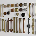 Assorted Cabinet Handles With Different Designs And Colors For Furniture Decor