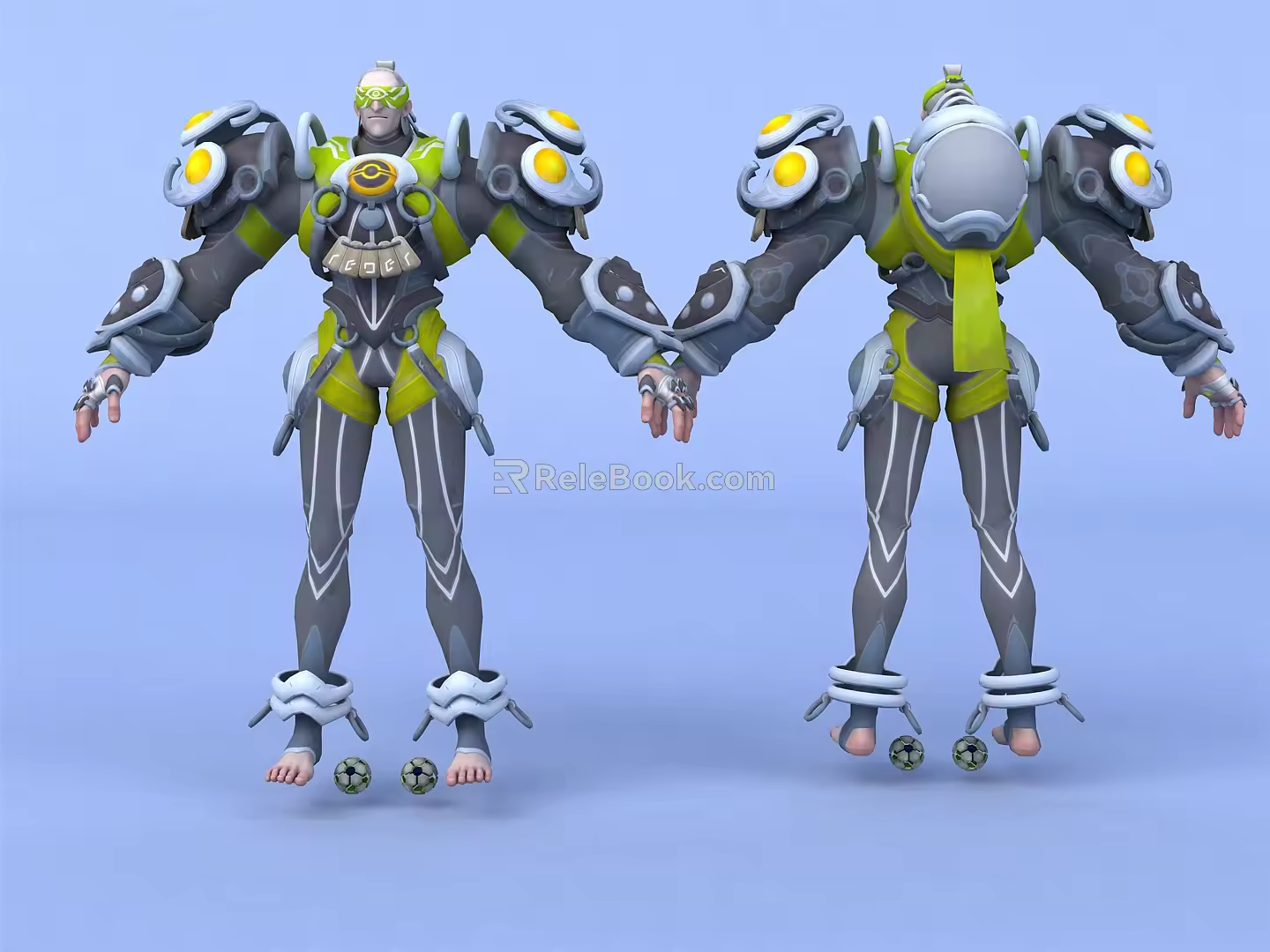 Modern Robot Game Role Mecha Warrior 3d model