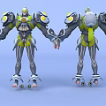 Modern Robot Game Role Mecha Warrior 3d model