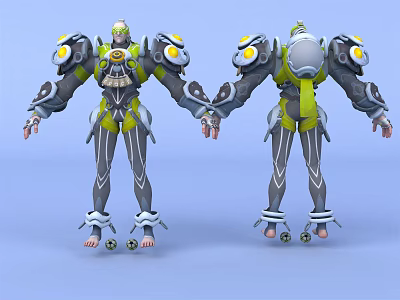 Modern Robot Game Role Mecha Warrior 3d model
