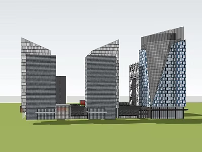 Modern Open Kitchen Interior Design With Island Counter And Modern Appliances 3d model