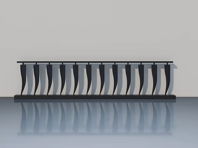 Modern Black Swing Door With Vertical Stripes Design For Interior Decoration 3d model