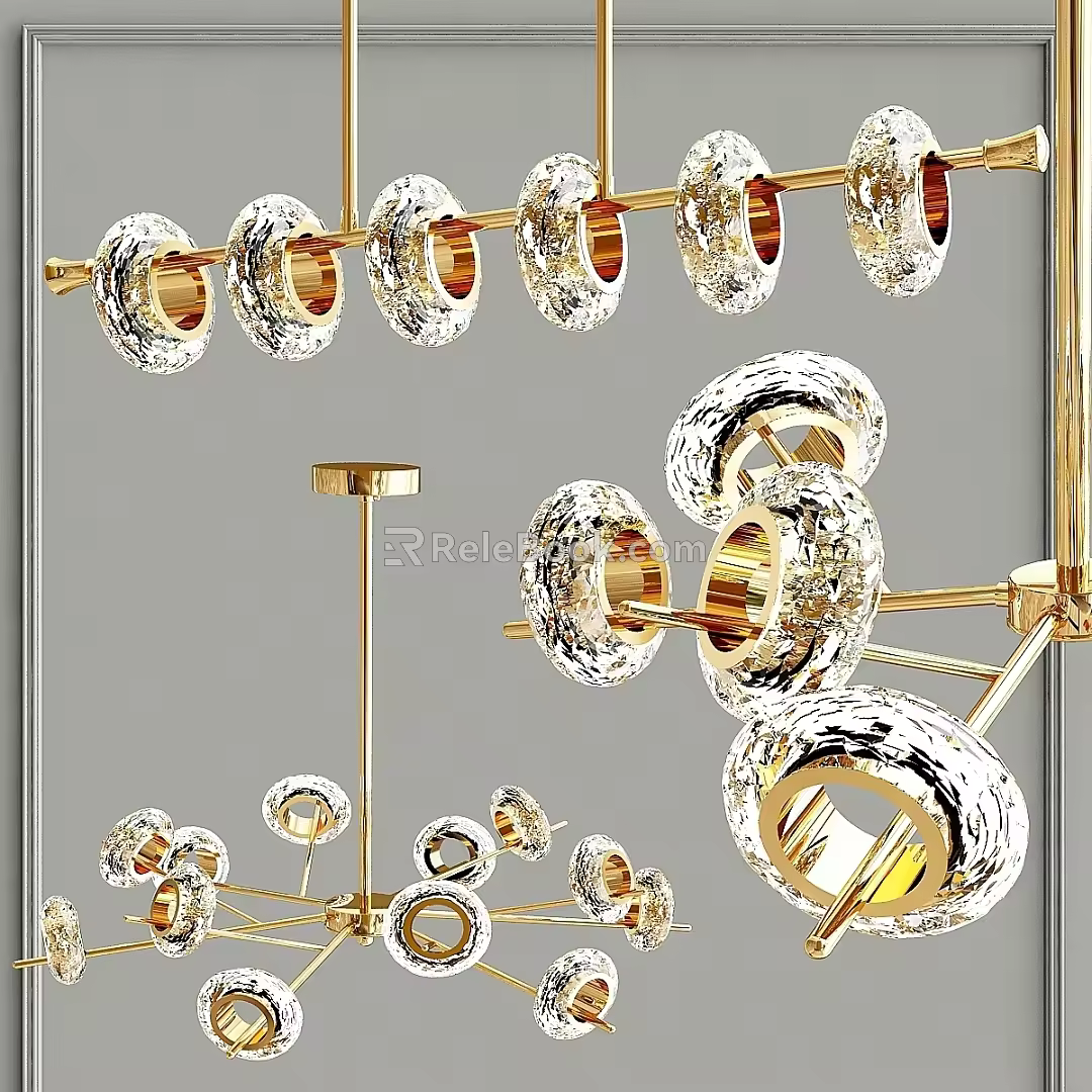 Modern chandelier 3d model