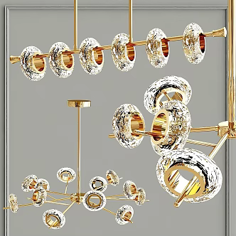 Modern chandelier 3d model