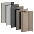 Modern Gray Kitchen Cabinet Doors With Sleek Design And Various Sizes 3d model