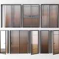 Modern Interior Door Designs Featuring Glass Panels And Sliding Styles 3d model