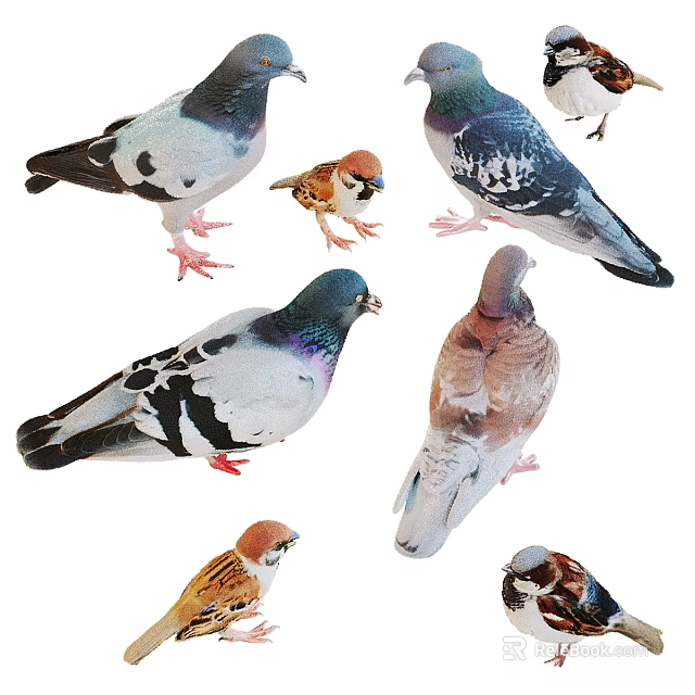 Various Reptile Species With Colorful Skin And Distinctive Physical Traits 3d model 