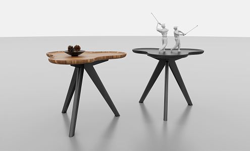 Modern corner table 3d model