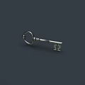 Vintage Metal Skeleton Key With Ornate Bow And Detailed Teeth Design