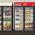 Modern Freezer Freezer Cabinet Beverage Cabinet Freezer Cabinet 3d model