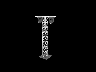 Modern stage stand lamp post cutting lamp aluminum stand post surface light stand 3d model