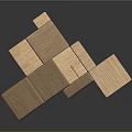 Creative Wooden Geometric Block Furniture With Modular Stackable Structures And Shapes