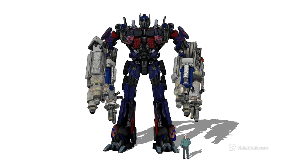 Electric Toy Robot Large Size Action Figure With Transformable Design And Detailed Features 3d model 