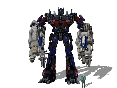 Electric Toy Robot Large Size Action Figure With Transformable Design And Detailed Features 3d model