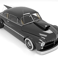 Mercury coupe sedan sports car classic car car 3d model