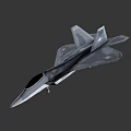 Modern Military Fighter Jet With Sleek Gray Camouflage And Aerodynamic Structure