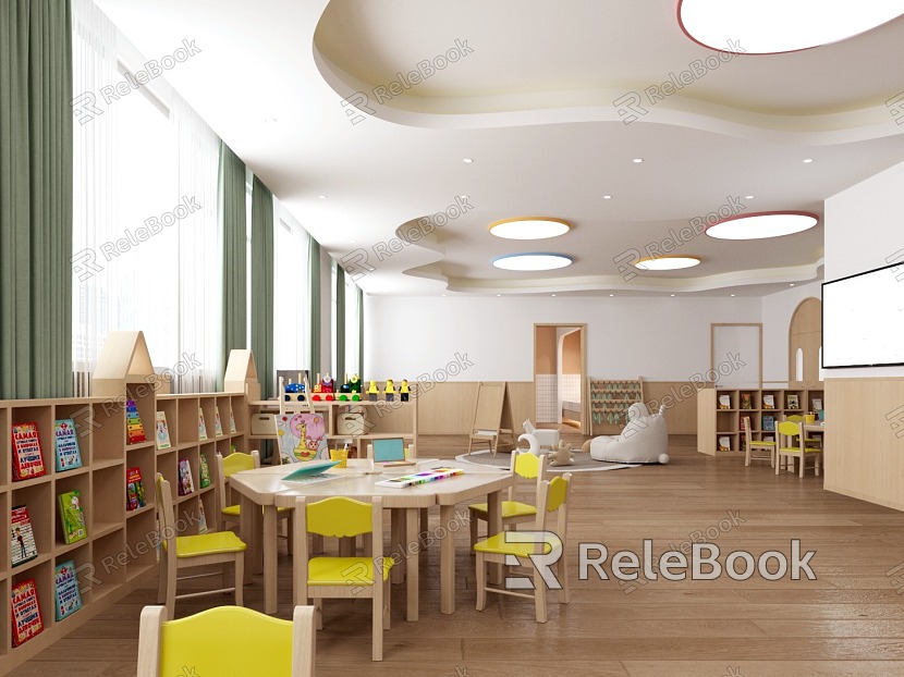 Modern Kindergarten Classroom model