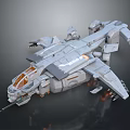 Modern fighter sci-fighter sci-fighter space fighter 3d model