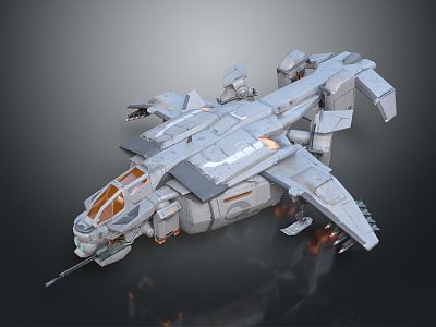 Modern fighter sci-fighter sci-fighter space fighter 3d model