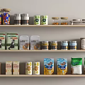 Assorted Pet Food Products Displayed On Shelves With Cans Packets And Jars