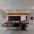 Modern Tea Room Interior With Cozy Seating And Art Decor