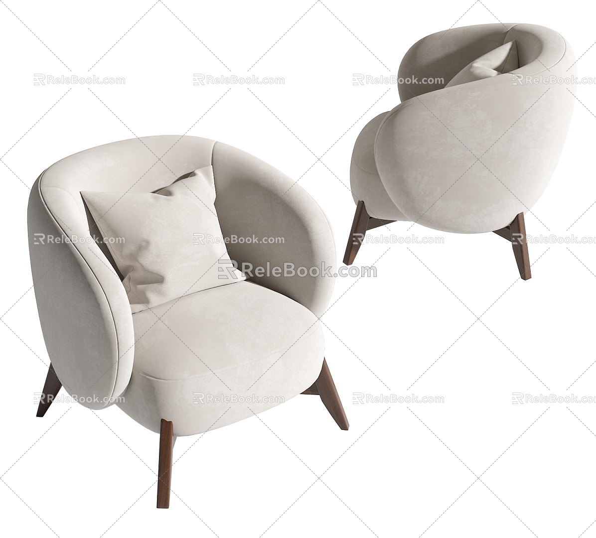 Single sofa 3d model