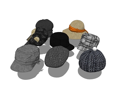 Modern hat 3d model