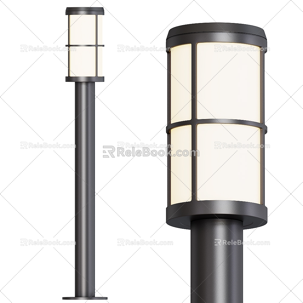 modern street lamp 3d model