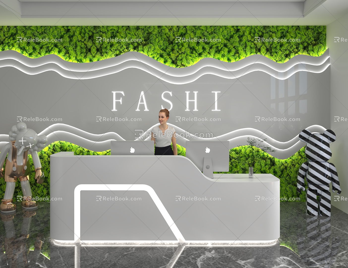 Front Desk 3d model